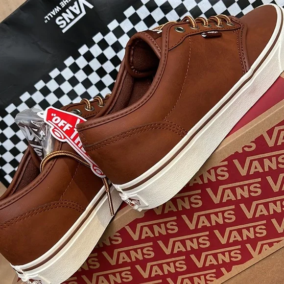 Vans Atwood Leather Brown/Marshmallow Men’s sneakers - Picture 15 of 16